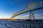 The Astoria Megler Bridge over the Columbia River in Astoria, Oregon, USA Art Print